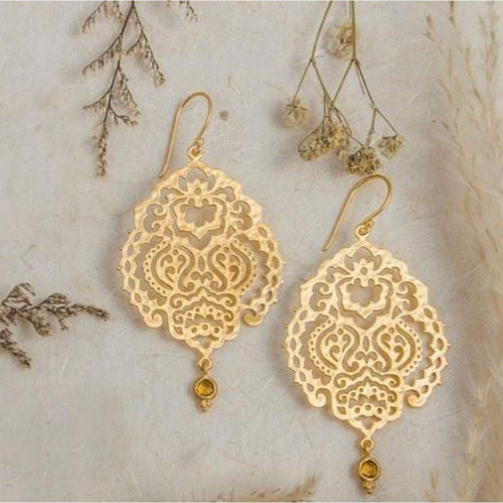 BREATH OF LIFE EARRINGS CITRINE