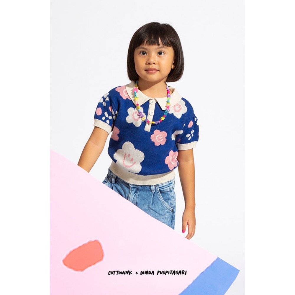 Blue Floral Jovanie
