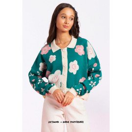 Green Floral Madhisa