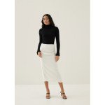 Mailea Side Pleat Column Skirt