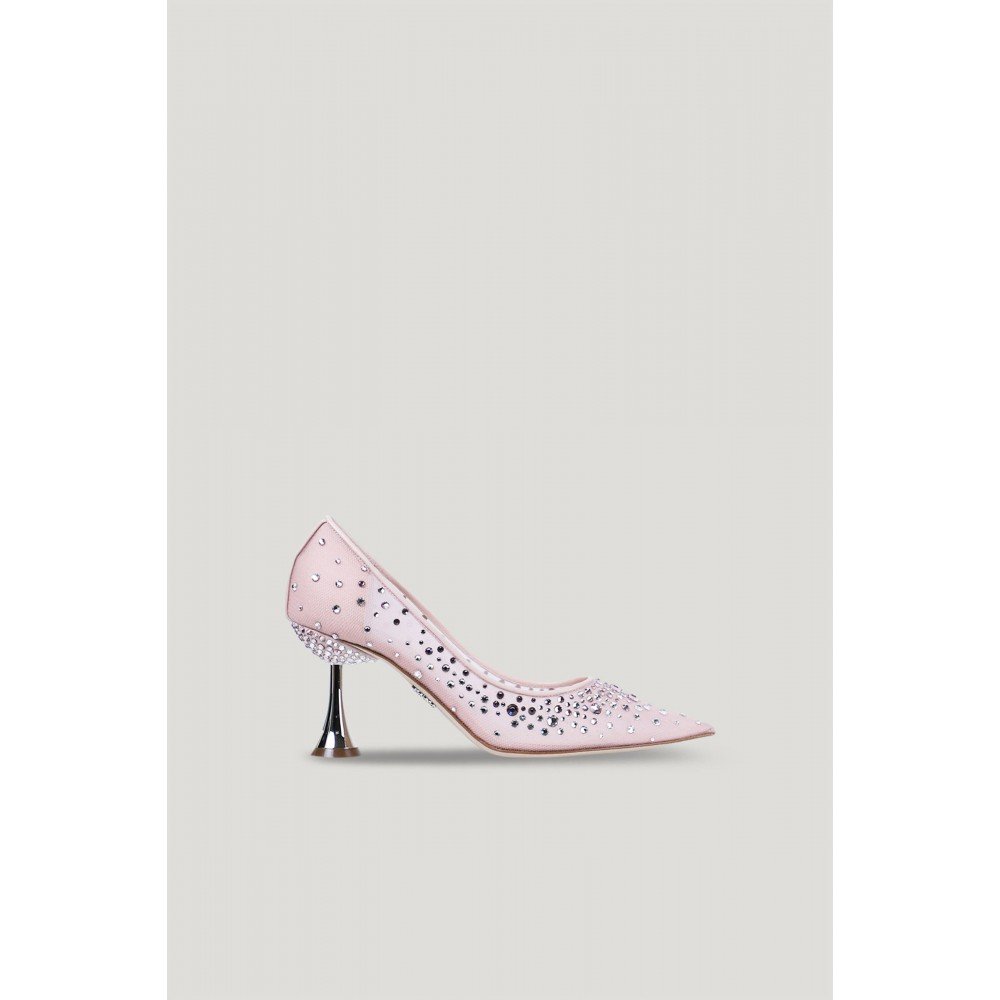Rose Mesh Alissa Crystal Pumps